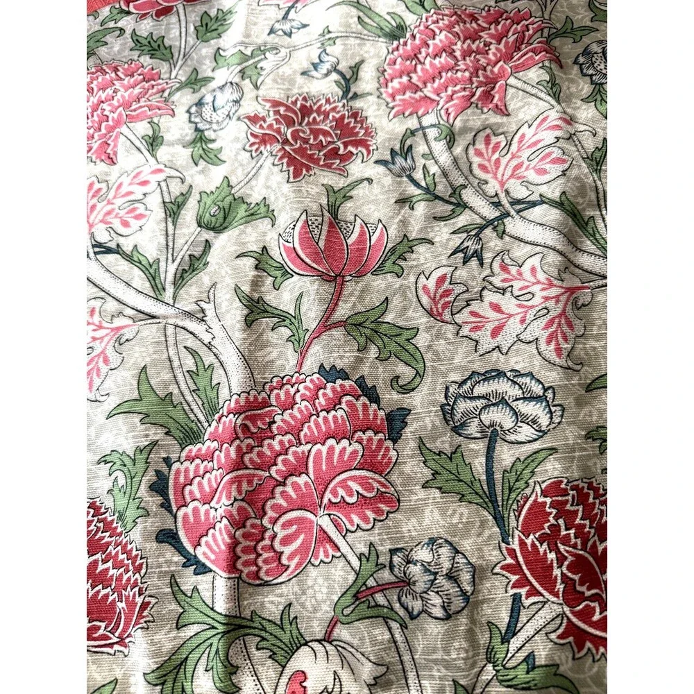 Morris & Co Chrysanthemum Kitchen Apron Cotton Multicolor Ruffle Bottom